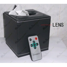 64 Hours Work Motion detection CMOS HR DVR Tissue Box Covert Camera AV OUT 32GB 1280X720 LCD Display